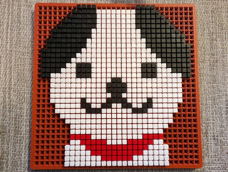 Cute Pixel Puzzle Dog - 4 colors