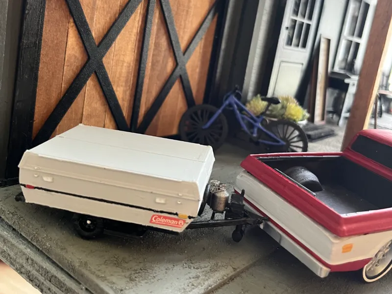 Miniature Pop-Up Camper 