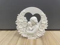 Décor cœur floral mère et enfant — photo 3