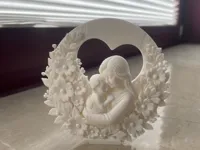 Décor cœur floral mère et enfant — photo 2