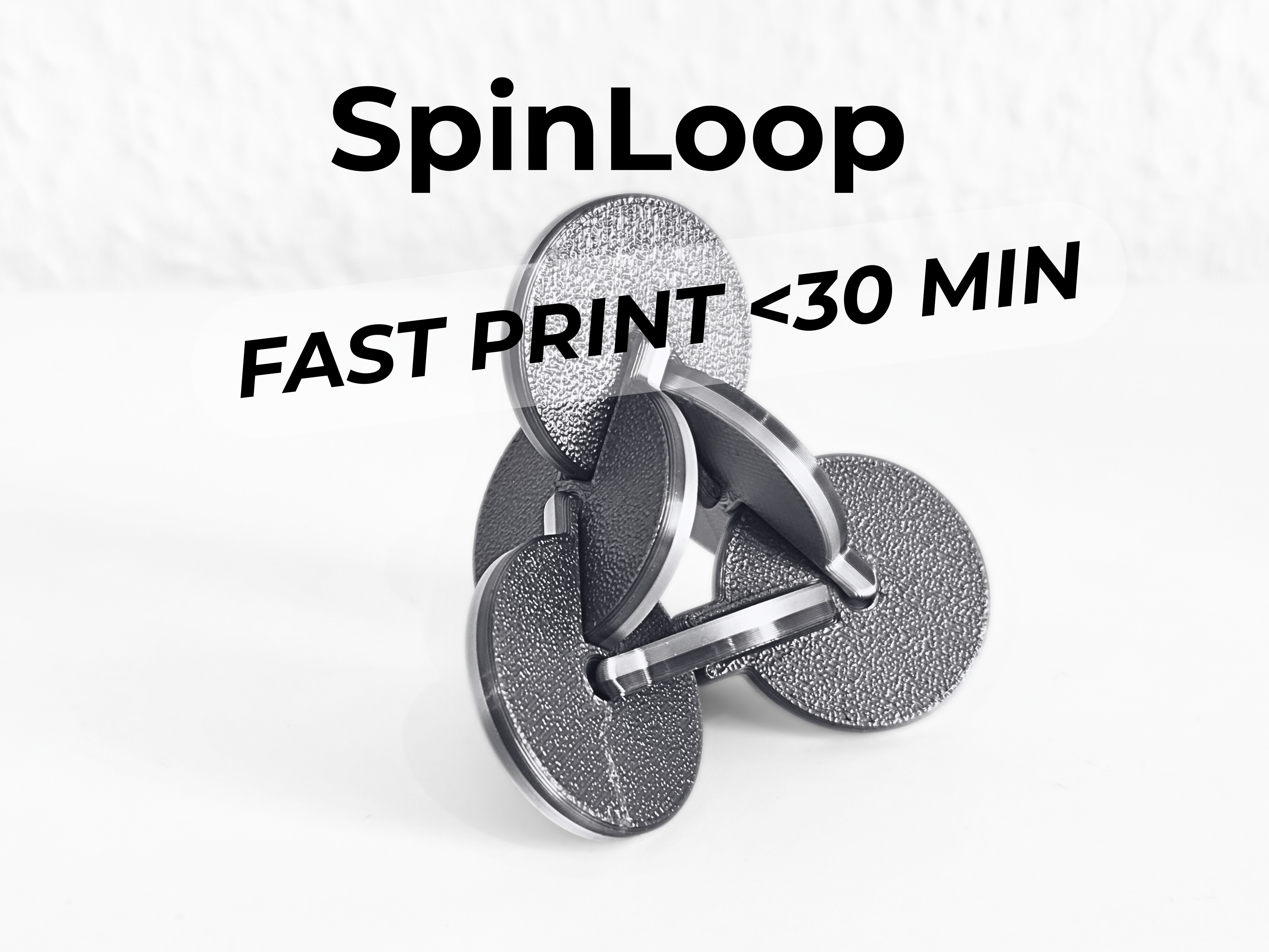 Miniatura 3 do modelo 3D SpinLoop – Rotating Disc Loop. 30min print