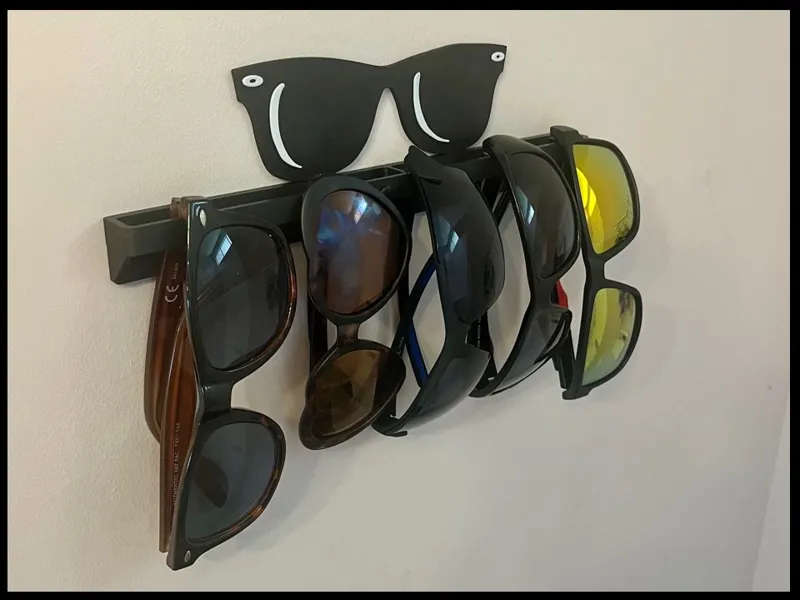 Sun glasses rack / holder with optional decoration