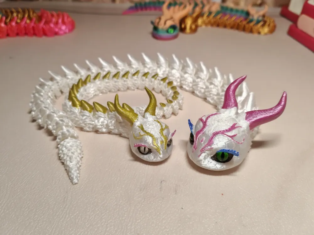 Year of the Snake - Small Viper, Print-in-Place Articulated Hinged ...