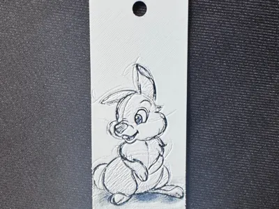 3D Printed Thumper Bookmark