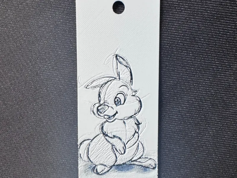 3D Printed Thumper Bookmark