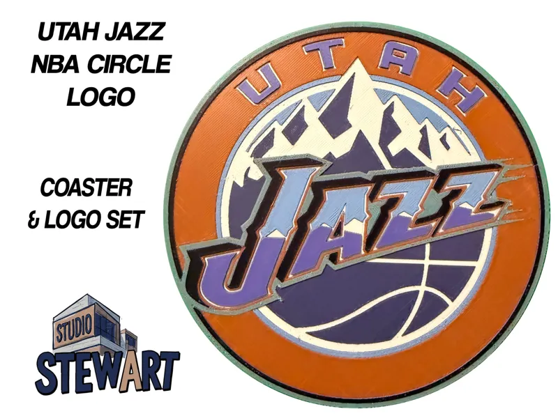Utah Jazz NBA LOGO - COASTER/OFFICE SIGN
