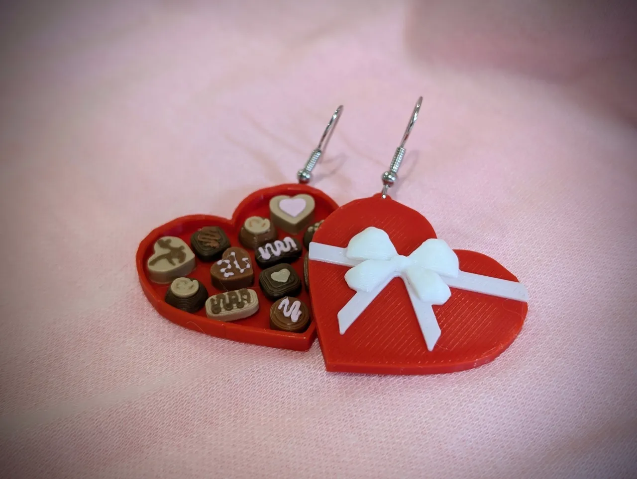 Valentine's Box of Chocolates Earrings view 3