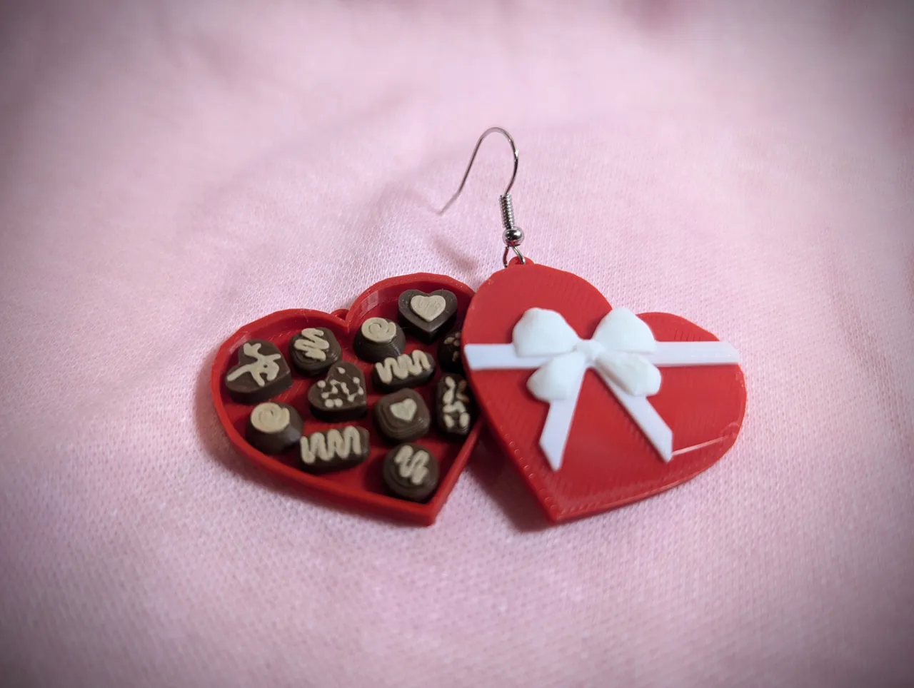 Valentine's Box of Chocolates Earrings view 2