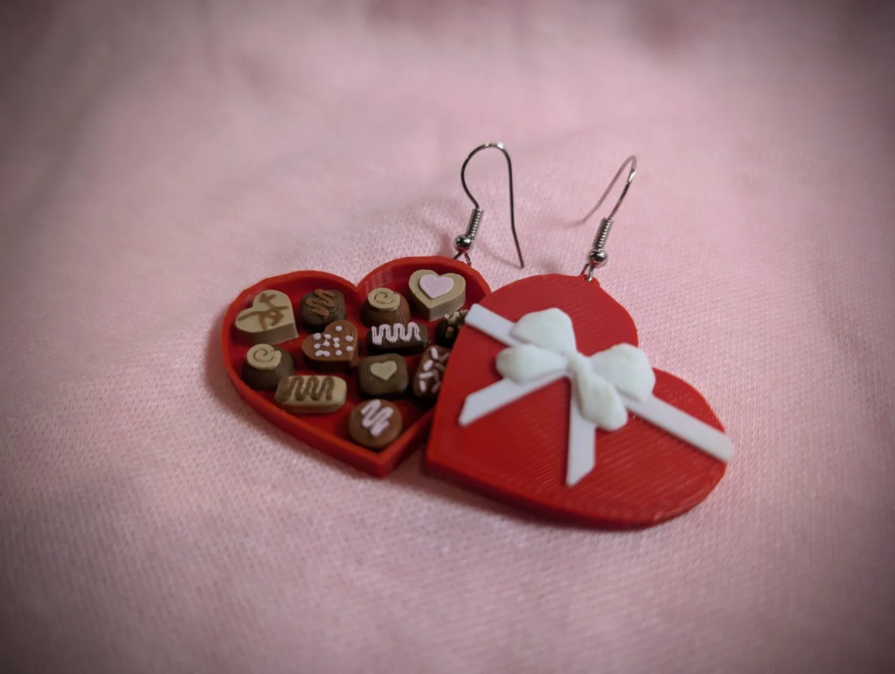 Valentine's Box of Chocolates Earrings view 4