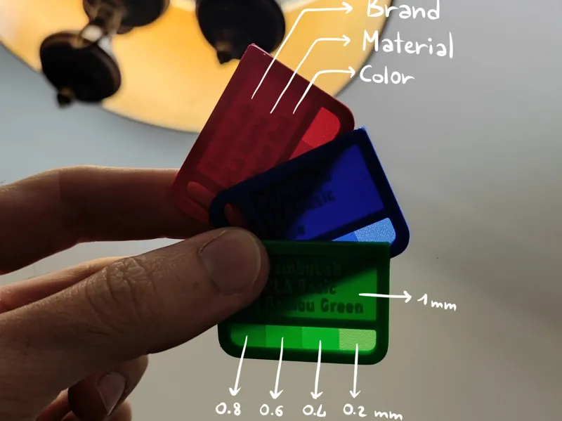Filament Sample - Multi-Thickness with Label Area