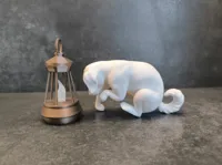 Dog: 0.2mm layer, 3 walls, 5% infill