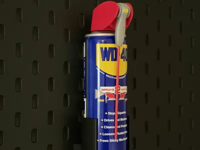 Ikea skadis WD40 holder