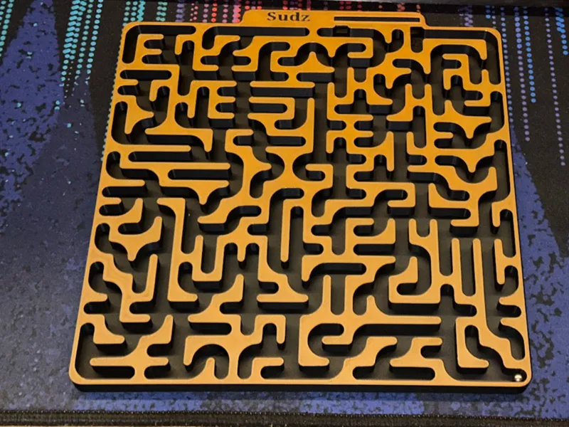 Marble 6mm BB Maze - Curved Square Racetrack 