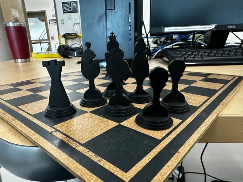 Easy Print Two Piece Chess Set