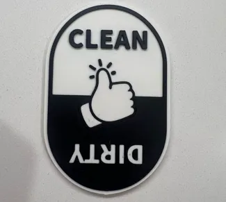 Clean or Dirty Dishwasher sign
