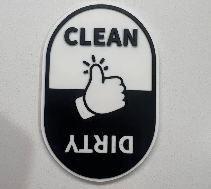 Clean or Dirty Dishwasher sign
