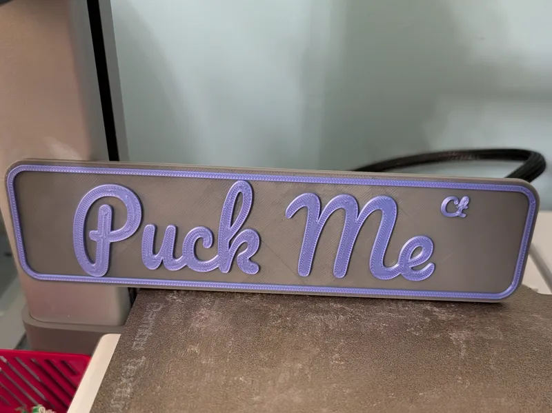 Puck Me Sign