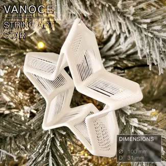 VANOCE | Hanging Star, String Art, Christmas Tree