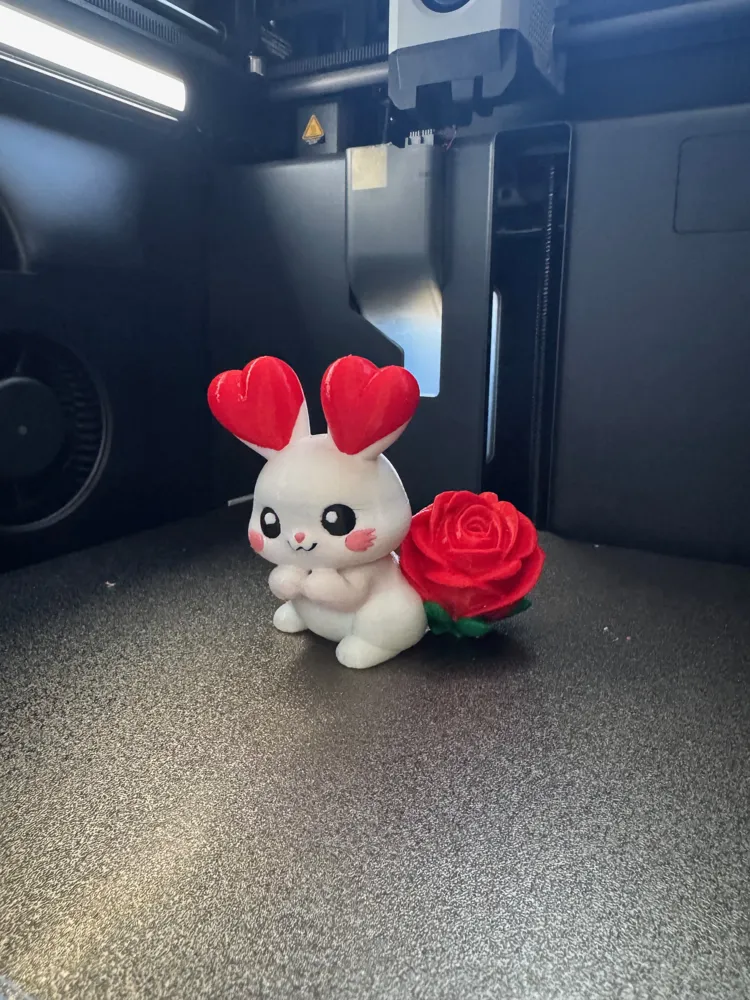 Valentine's Day Bunny - Free 3D Print Model - MakerWorld