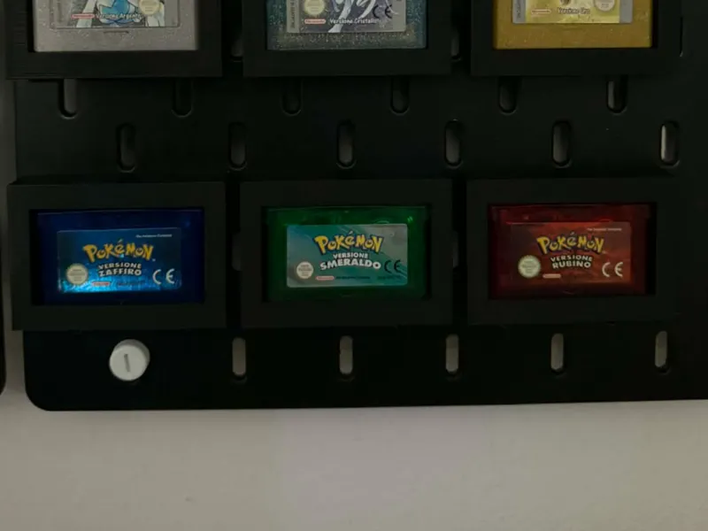 IKEA Skadis GameBoy Advance games display