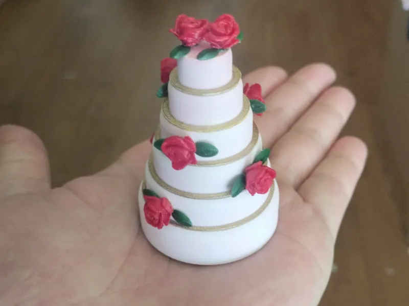 Wedding cake miniature NO AMS needed