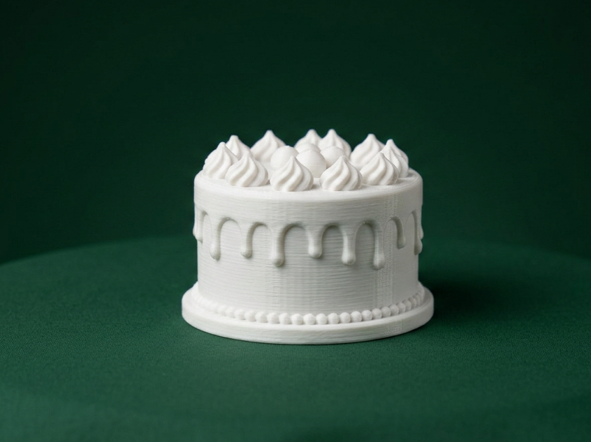 1:12 Scale Birthday Cake 3D Model 