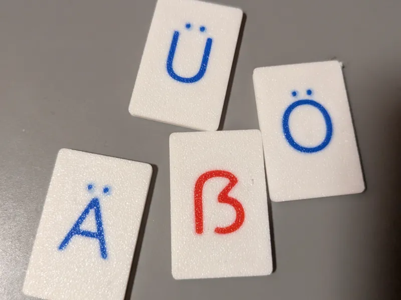 German Letter Tiles Add-on