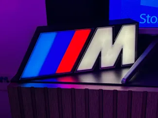 BMW M-Sport logo Lamp - Laser cut option, LED sign