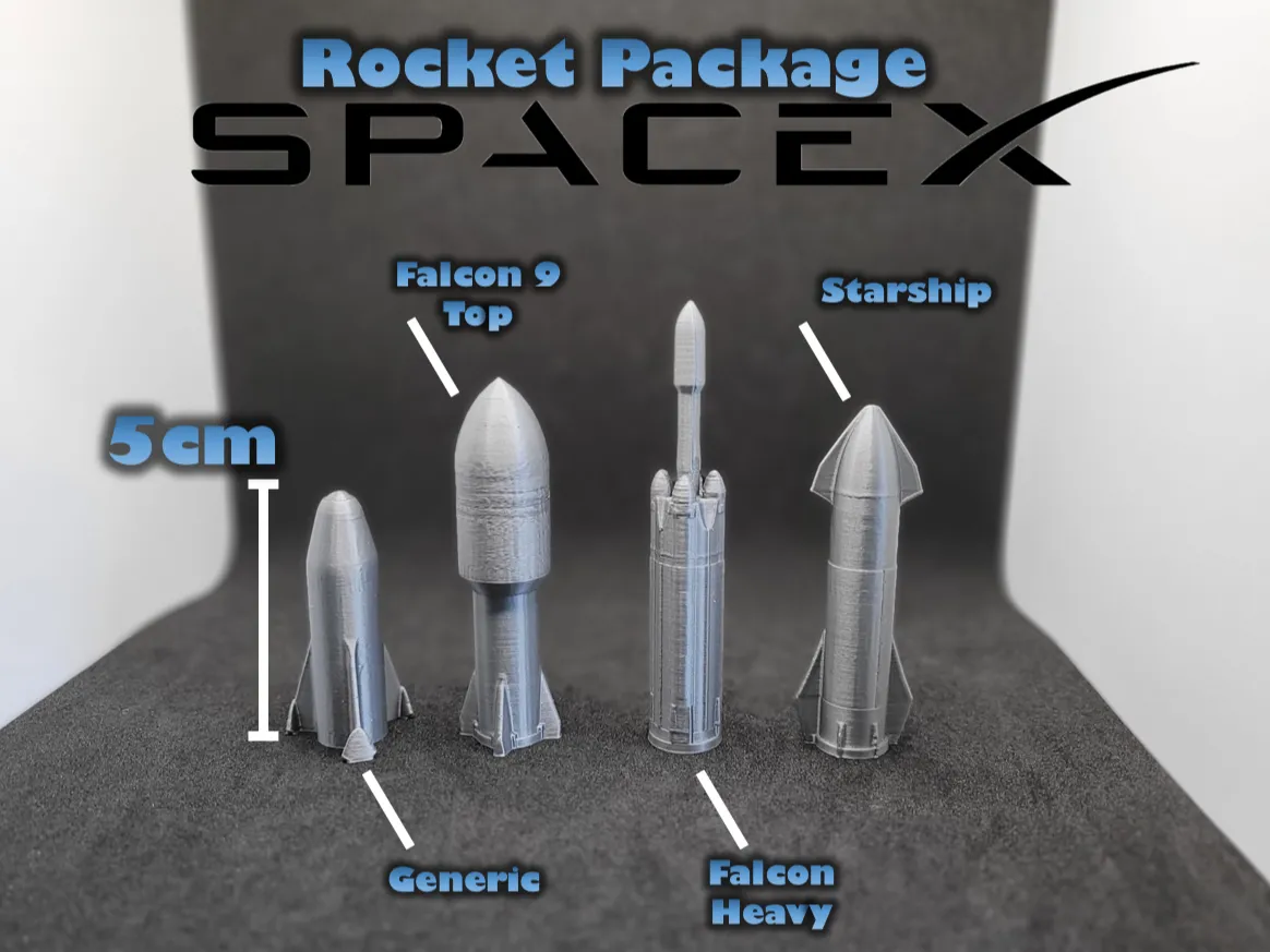 Space X - Rocket Package - Free 3D Print Model - MakerWorld