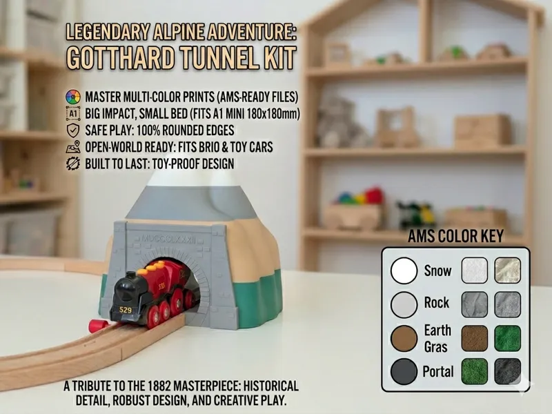 Gotthard Railway Tunnel 1882 (Brio Compatible)