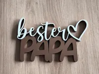 Schriftzug Bester Papa