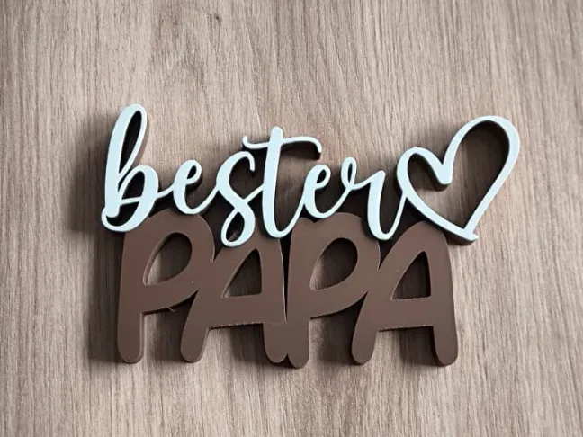 Schriftzug Bester Papa