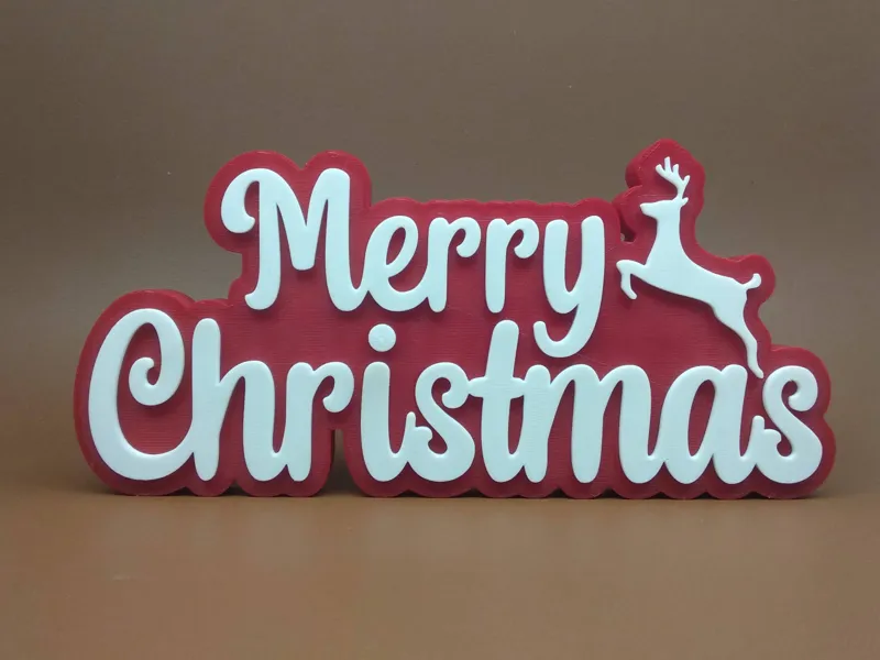 Merry Christmas -Reindeer Sign
