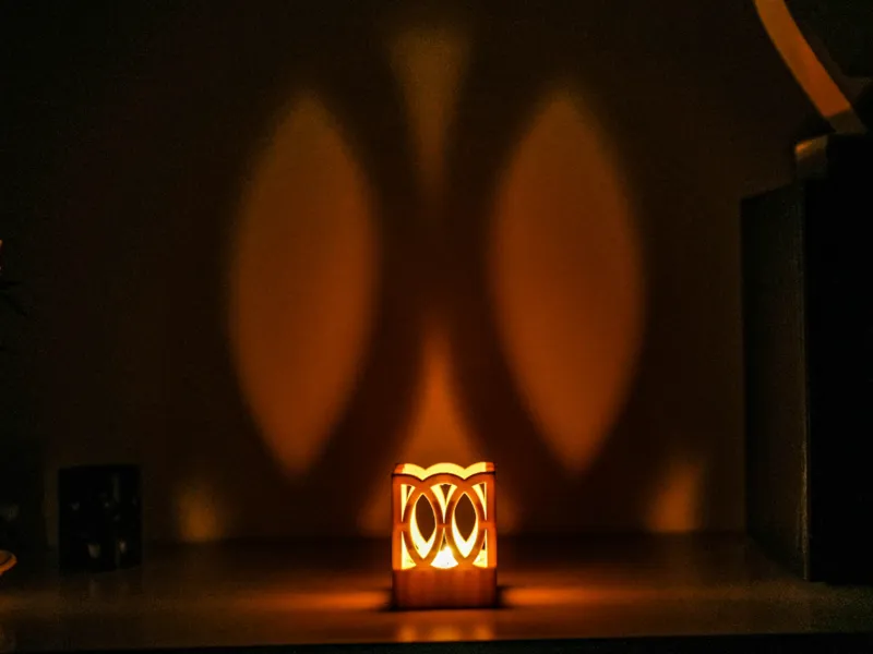 Light & Shadow Tealight Holder Modern Lantern
