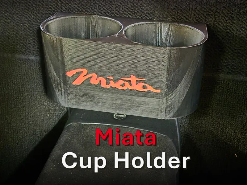 NB Miata MX-5 Center Cup Holder Colorable Text