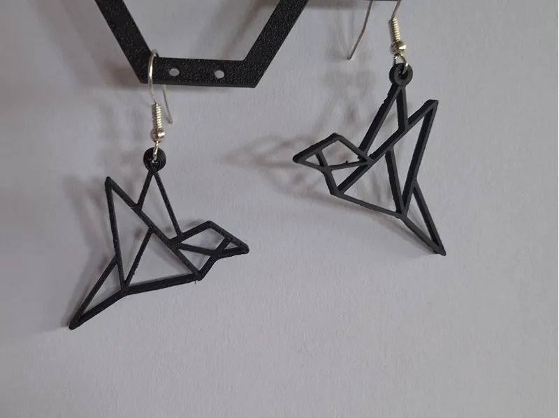 Origami Earrings - Paper birds