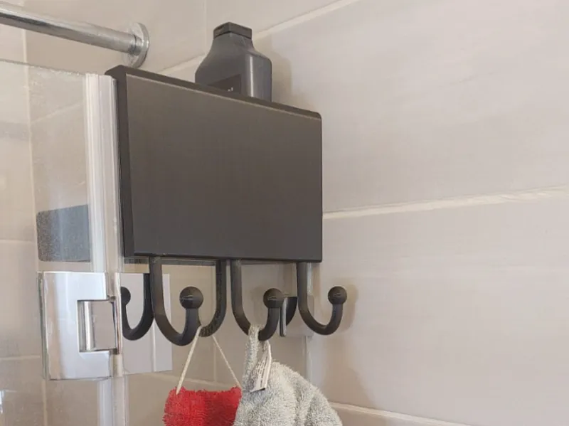 Shower glass stand