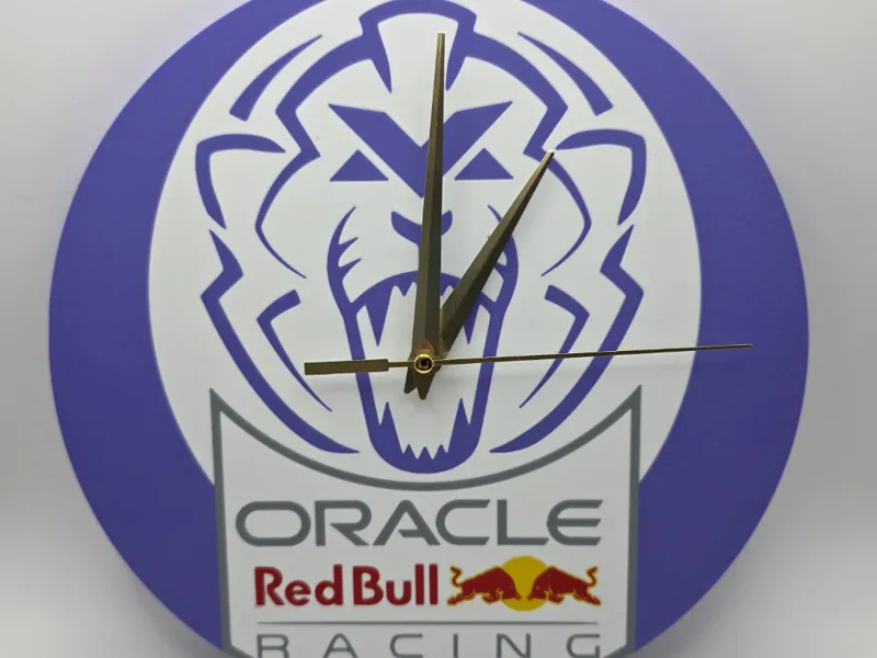 Max Verstappen Red Bull Oracle Wall Clock