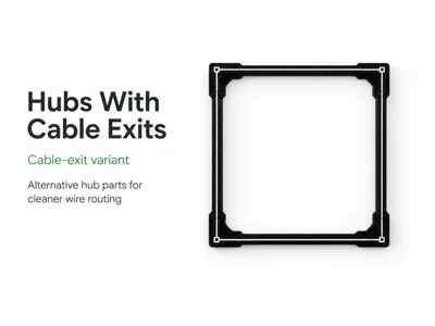 GeckoGrid Hubs With Cable Exits