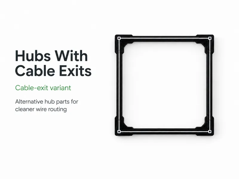 GeckoGrid Hubs With Cable Exits