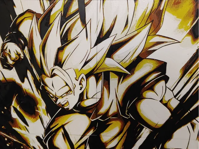 Hueforge - Goku SSJ3 géant (60cm / 6 plaques)
