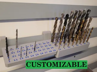 Halter für Bohrersortiment, parametrisch
