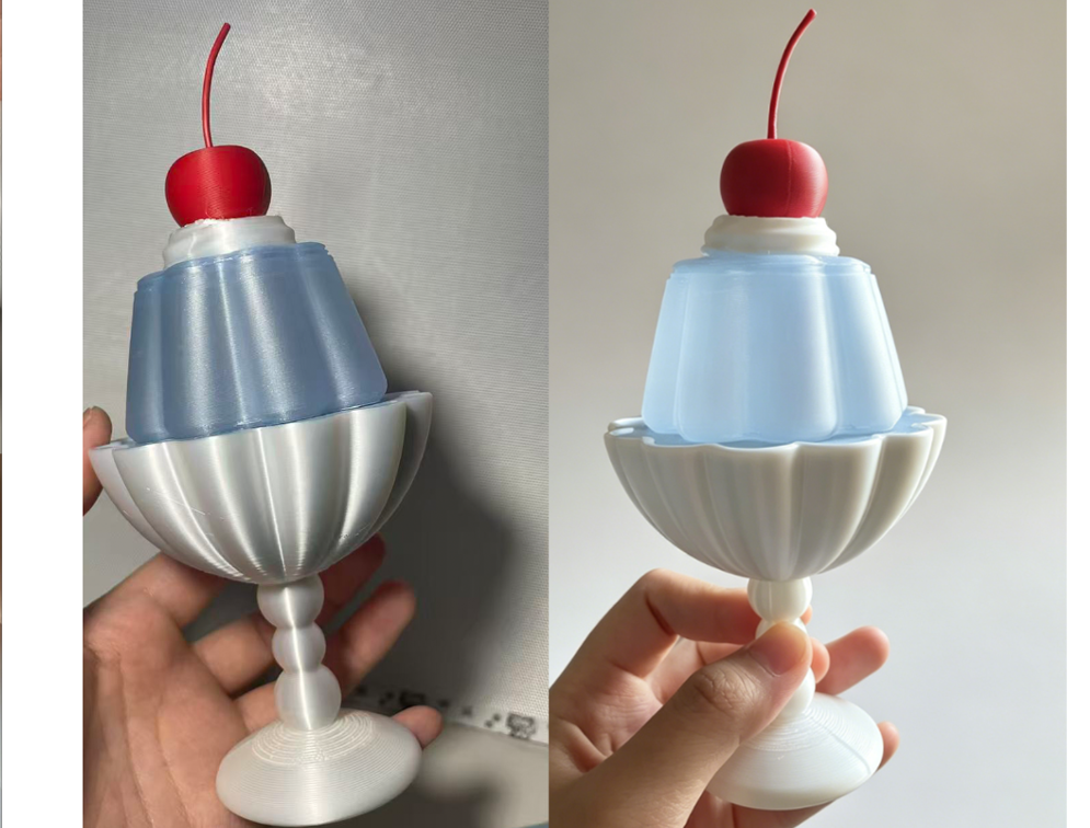 Miniatura 2 do modelo 3D 芭菲杯双层收纳盒-已拆件、无需ams