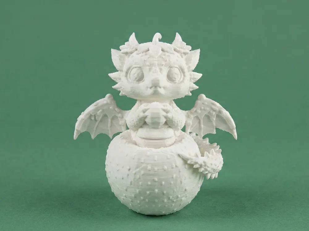 Strawberry Baby Dragon Figurine - Free 3D Print Model - MakerWorld