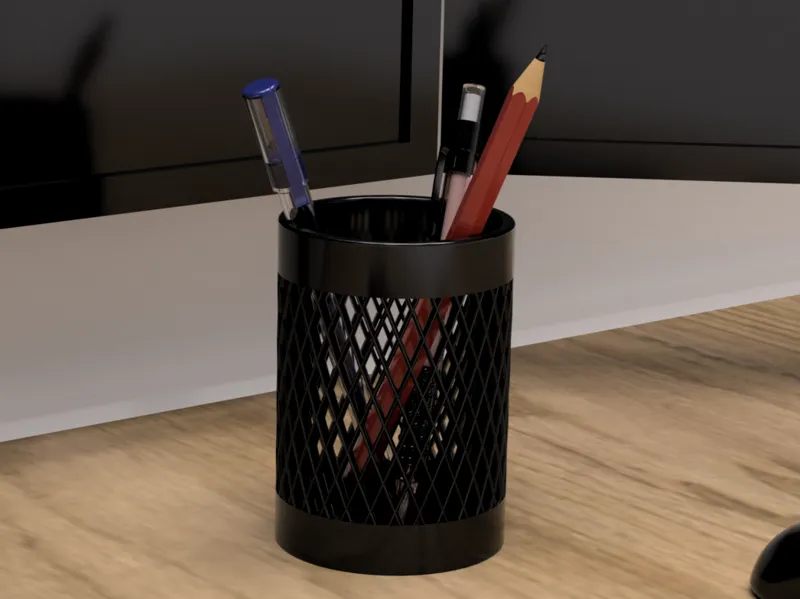 Modern pencil cup 