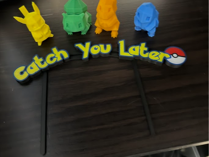 Going Away Party Cake Topper. Pokemon Themed