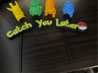 Going Away Party Cake Topper. Pokemon Themed