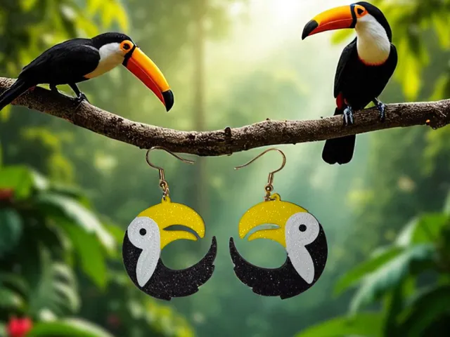 Toucan earrings