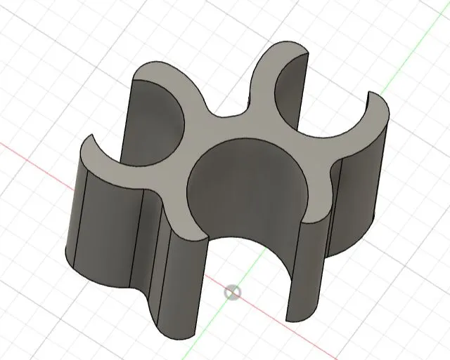 Bambu Lab AMS Cable Clip for two PTFE tubes