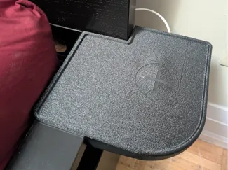 IKEA Malm shelf with integrated wireless charger